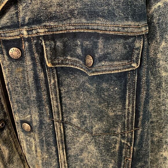 Vintages Calvin Klein denim acid washed trucker jacket mens size large - Picture 5 of 15